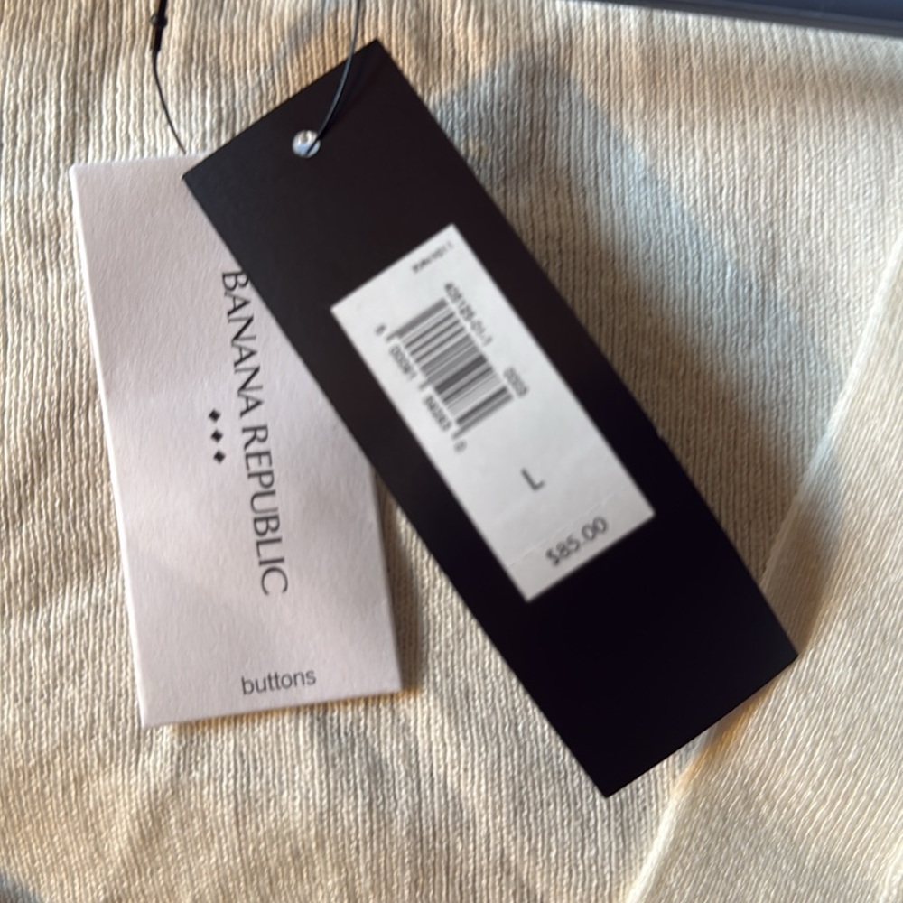 Banana Republic Cardigan, NWT, Cream, Large - Picture 6 of 7